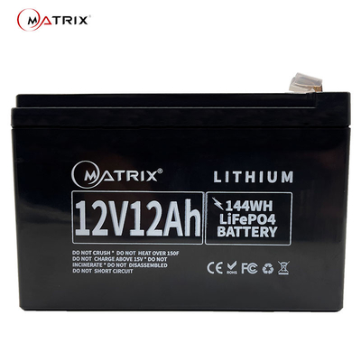 batterie Lifepo4 rechargeable de 12v 12ah pour le remplacement de batterie au plomb
