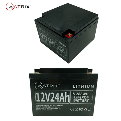 12 batterie de Profond-cycle du Lithium-ion Lifepo4 de volt 24ah pour des serveurs d'ordinateurs