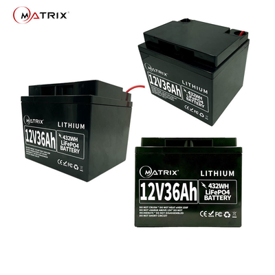 batterie de 12V 36Ah LFP Lifepo4 pour les réseaux de transmission de commutateurs de réseau