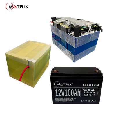 Batterie au lithium profonde du cycle 4S1P 12v 100ah Marine Solar Power Off-Grid Lifepo 4