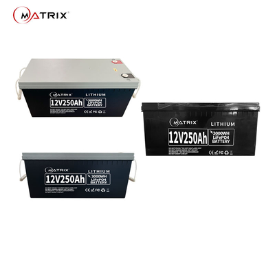 Batterie au lithium de rechange Lifepo4 pour le système d'alimentation de secours 12V250AH de MATRIX