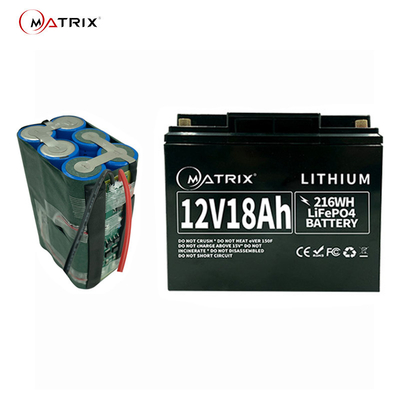 Batterie au lithium 12v rechargeable 12.8v 18ah Lifepo4 Li-Ion Battery Pack