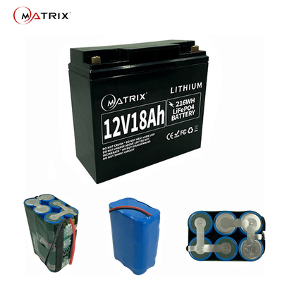 D'acide de plomb remplacez le cycle profond de batterie au lithium de rechange de 12.8v 18ah