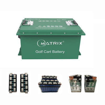 Batterie rechargeable d'ion de lithium du chariot de golf LiFePO4 de batterie de remplacement d'acide de plomb 48v/51v 56ah